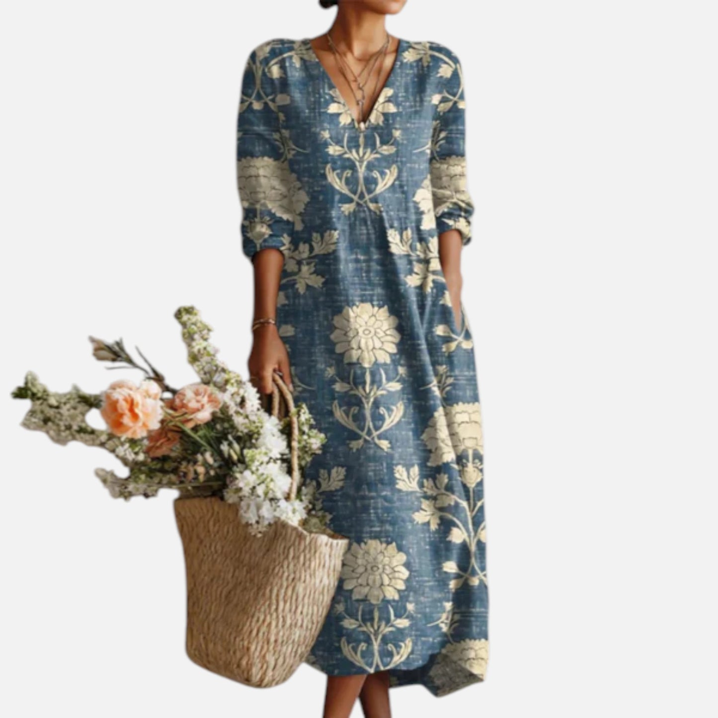 Women’s Playful Linen Dress – Lighthearted Summer Charm
