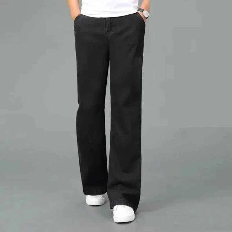 Maison Aurelle - Men's Flare Jeans Soft Denim Comfortable High-Waisted 6