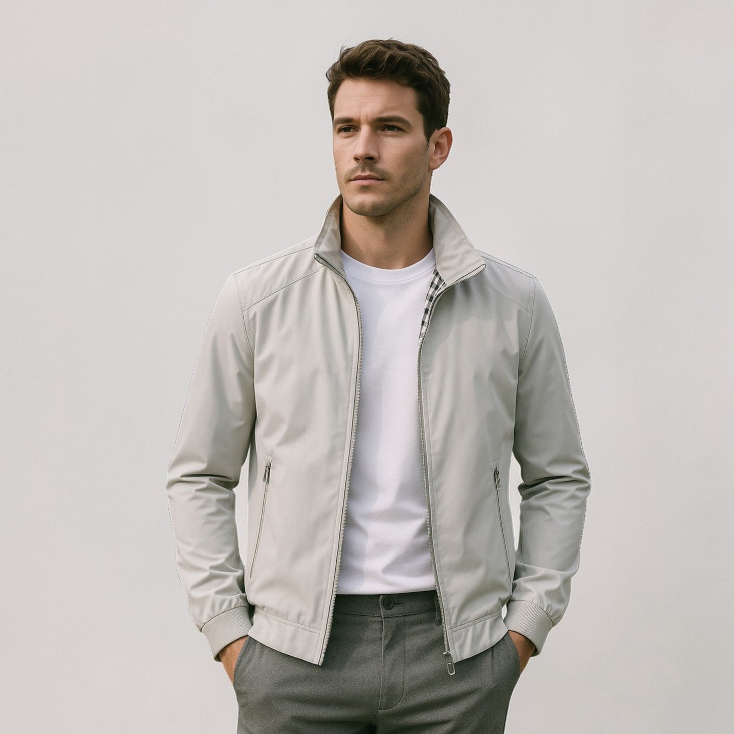 Maison Aurelle - Men’s Lightweight Jacket Breathable Summer Casual Fit 4