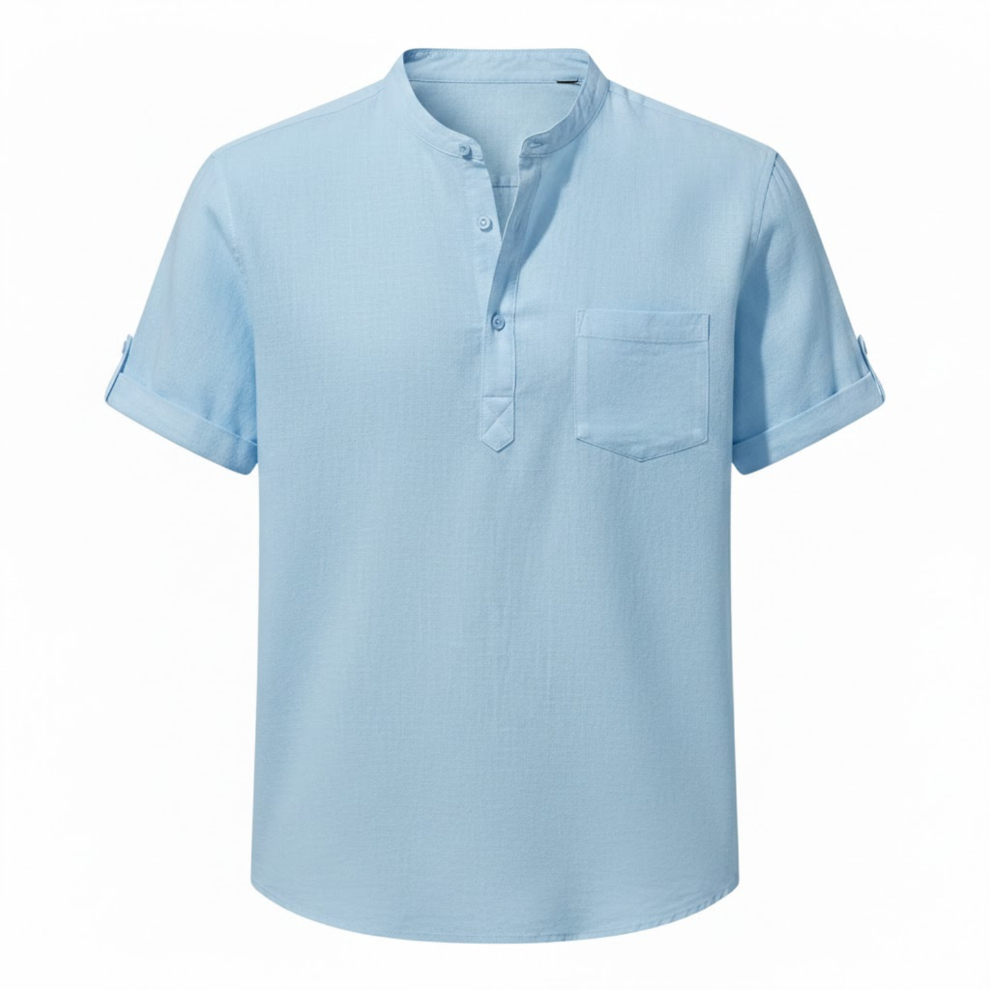 Maison Aurelle - Men’s T Shirt Cotton Linen Casual Lightweight Fit 9