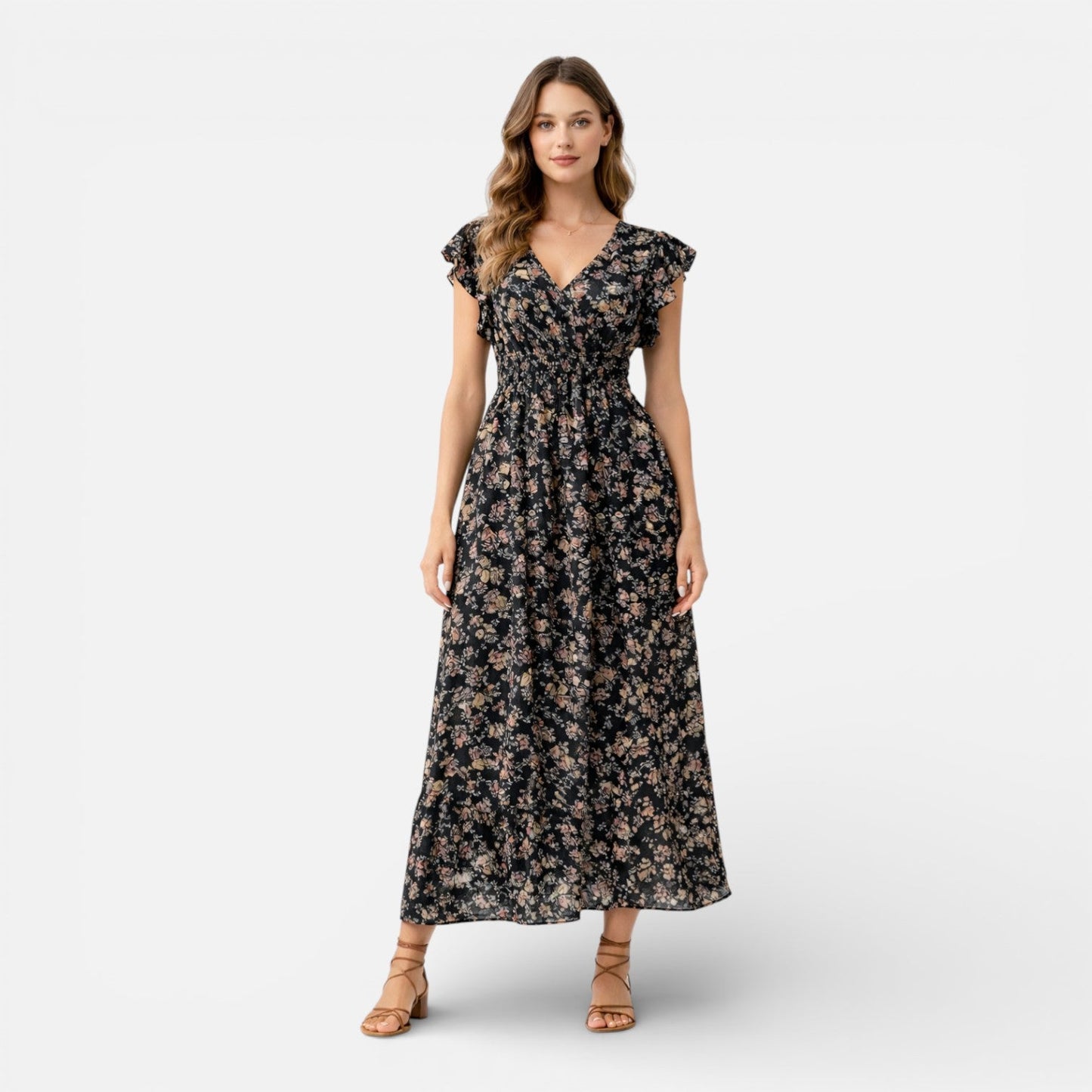 Maison Aurelle - Women’s Maxi Dress Lightweight Floral Summer Elegance 7
