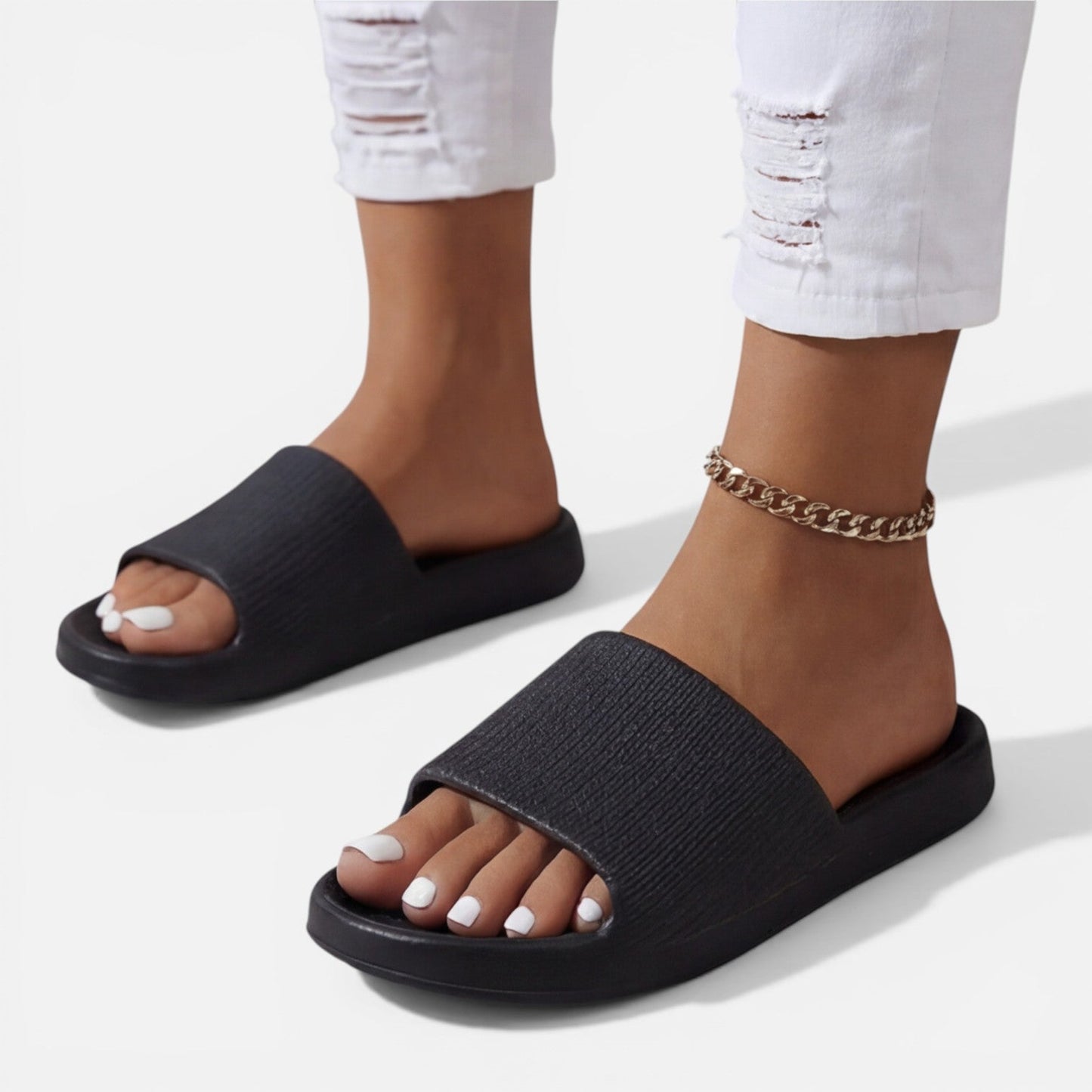 Maison Aurelle - Women’s Sandals Soft Cushioned Comfort Elegant Slides 9