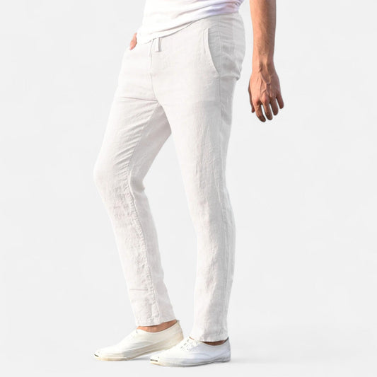Maison Aurelle Men's Linen Trousers