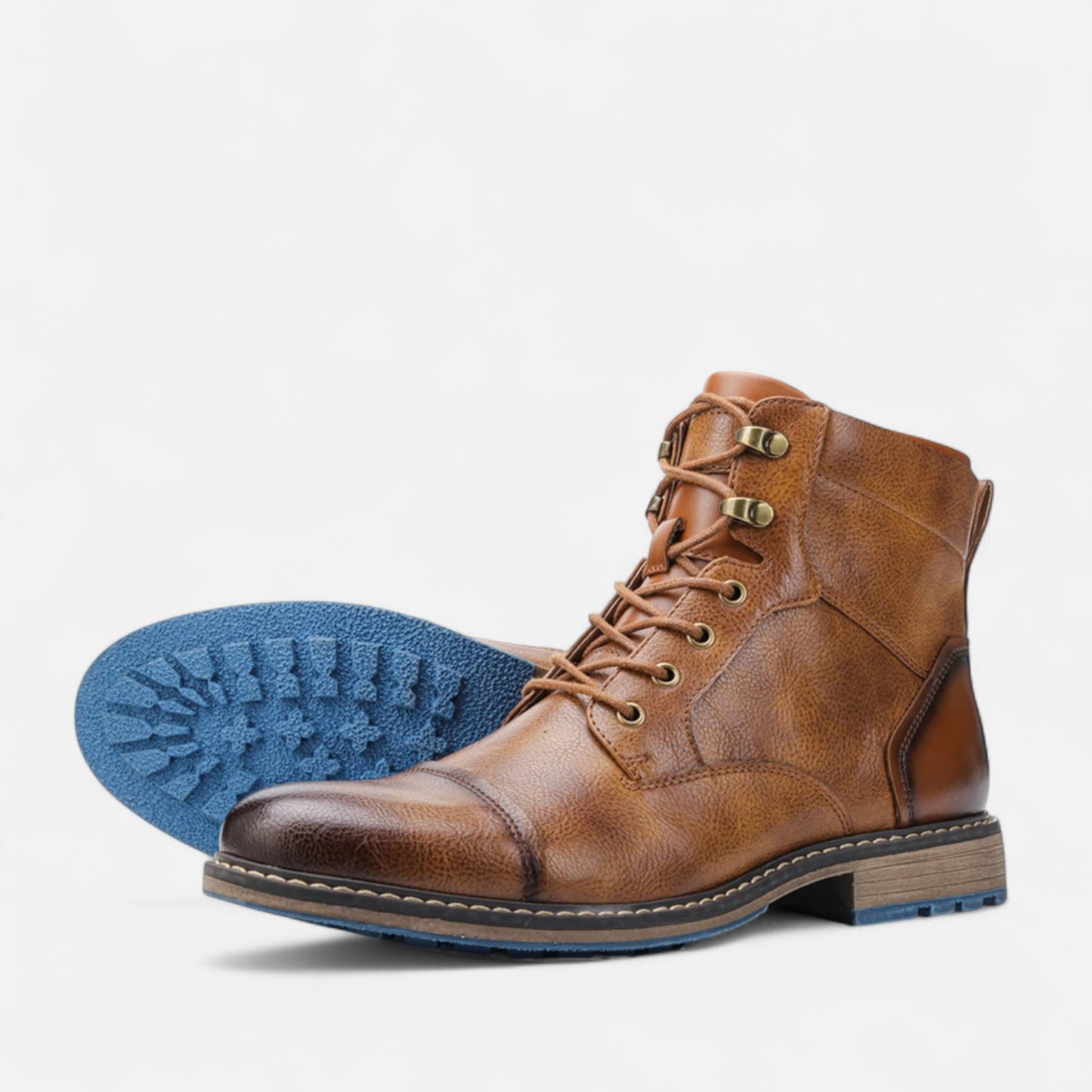 Maison Aurelle Men's Boots | Lightweight PU Leather, Retro-Inspired