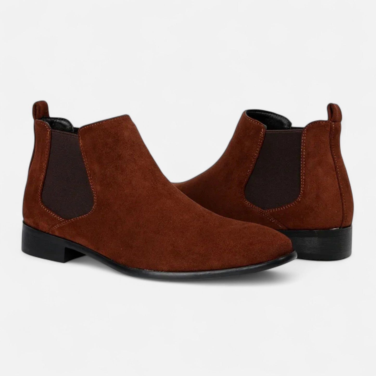 Maison Aurelle Men's Chelsea Boots | Premium Suede, Modern Square Toe