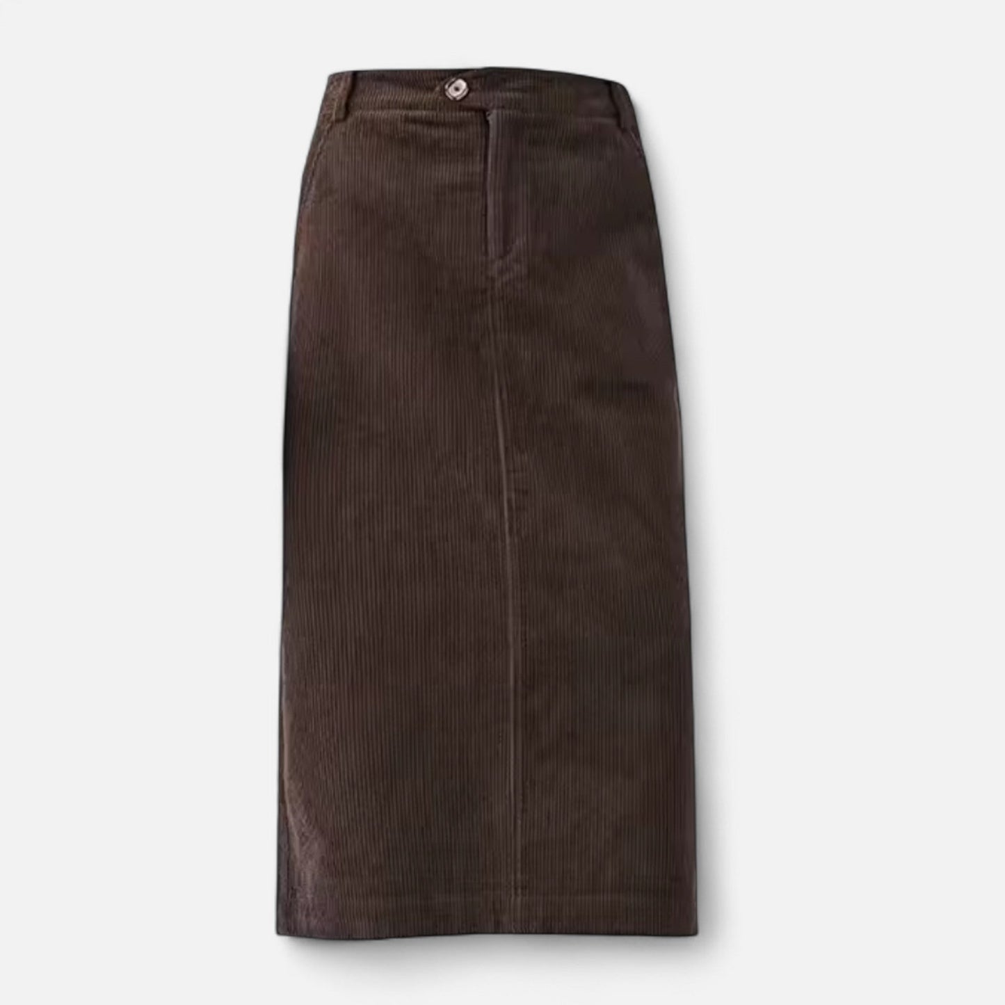 Maison Aurelle Women's Corduroy Skirt | High-Waist Design, Versatile