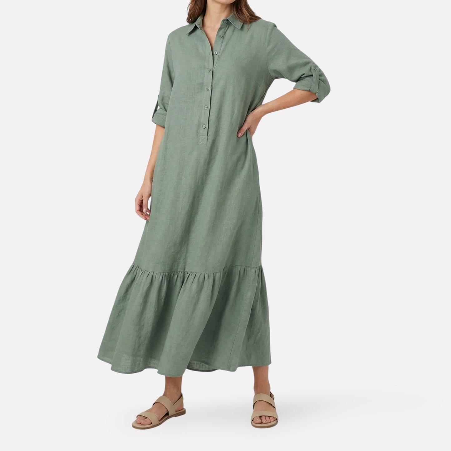 Maison Aurelle | Women’s Cotton Maxi Dress for Spring Summer Events