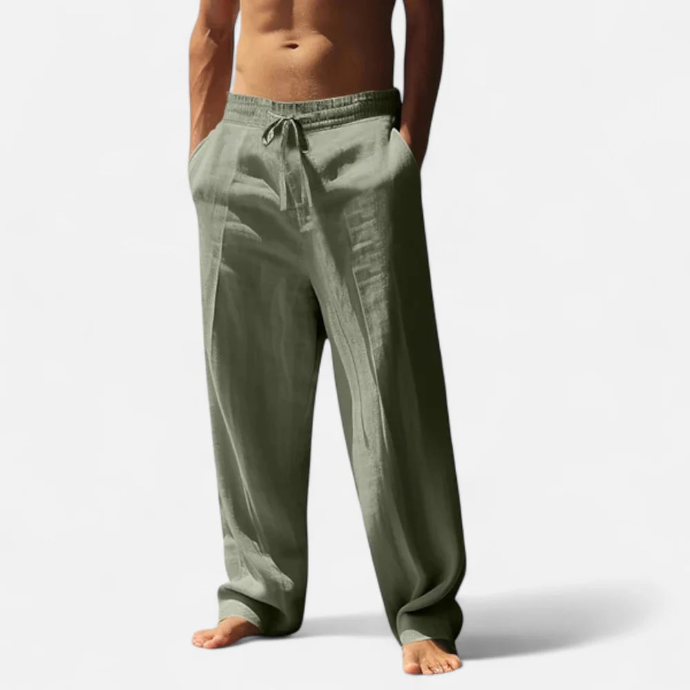 Relaxed Linen Style Trousers for Men