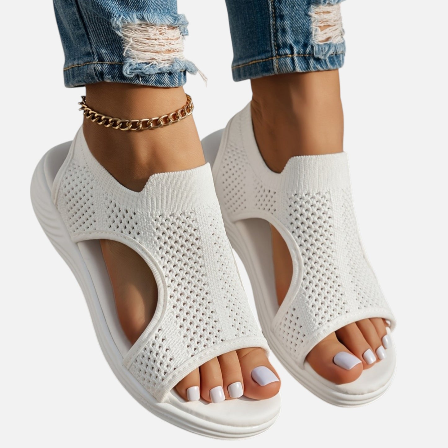 Maison Aurelle | Women’s Slip-On Mesh Sandals – Everyday Versatile Style