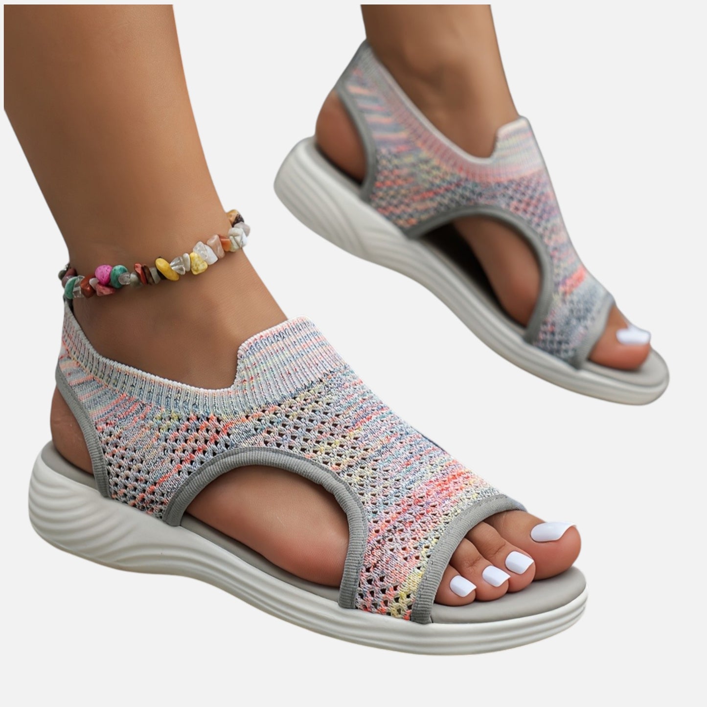 Maison Aurelle | Women’s Slip-On Mesh Sandals – Everyday Versatile Style