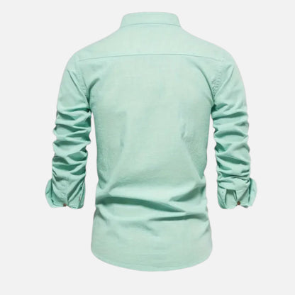Maison Aurelle | Men’s Button-Up Shirt Slim Fit Premium Fabric Top