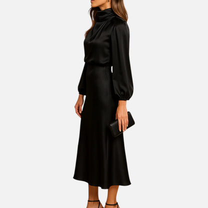 Maison Aurelle | High-Waist Midi Dress – Elegant Fit