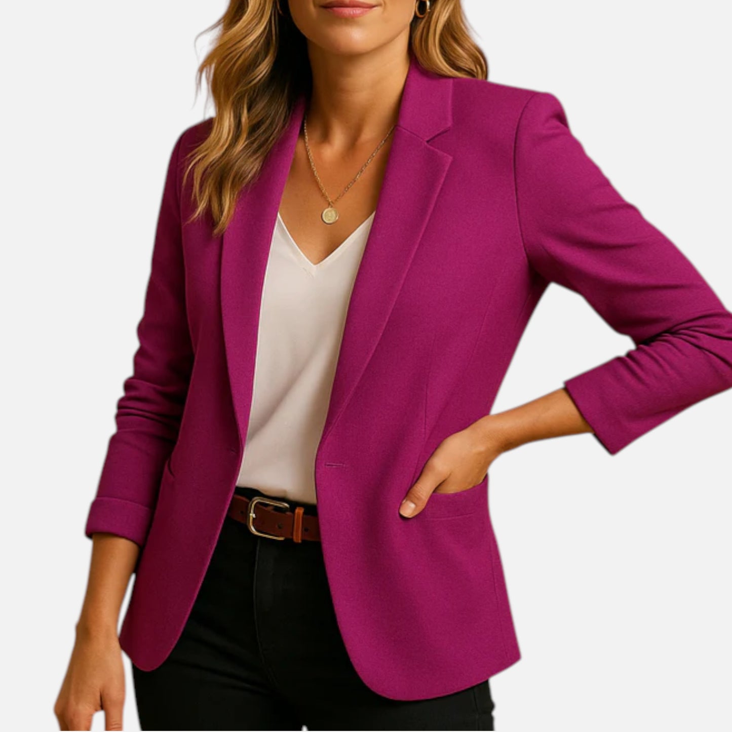 Maison Aurelle | Women’s Fitted Blazer – Tailored Sophistication