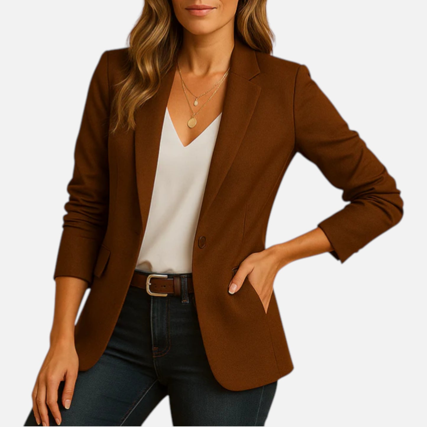 Maison Aurelle | Women’s Fitted Blazer – Tailored Sophistication
