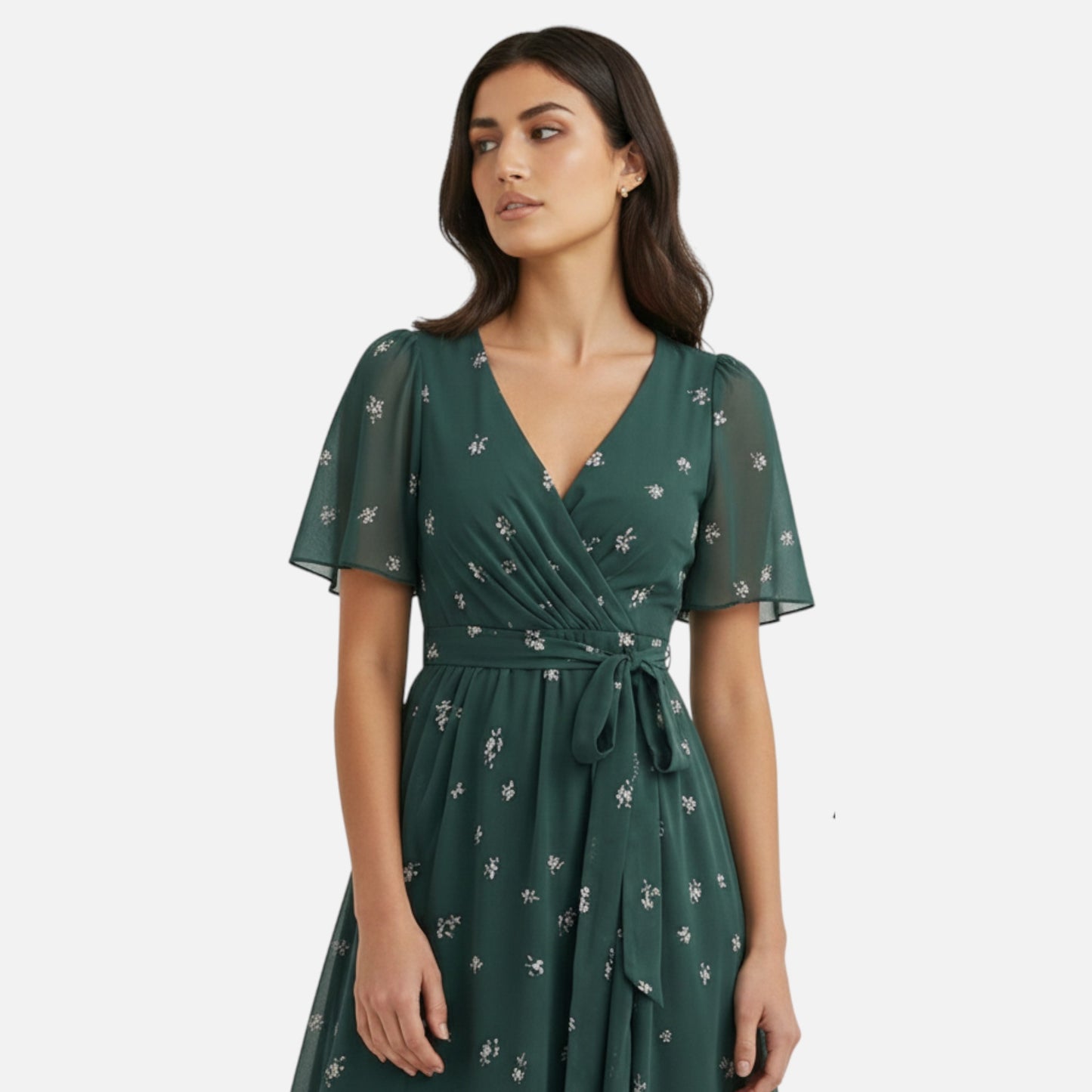 Maison Aurelle | Women’s Linen Midi Dress for Spring Summer Events