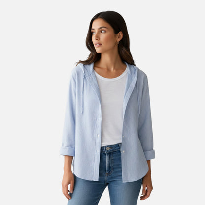 Maison Aurelle | Women’s Linen Blouse for Summer Lightweight Breathable