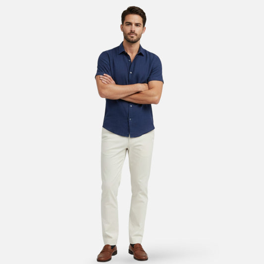 Maison Aurelle | Men’s Linen Shirt for Summer Lightweight Breathable