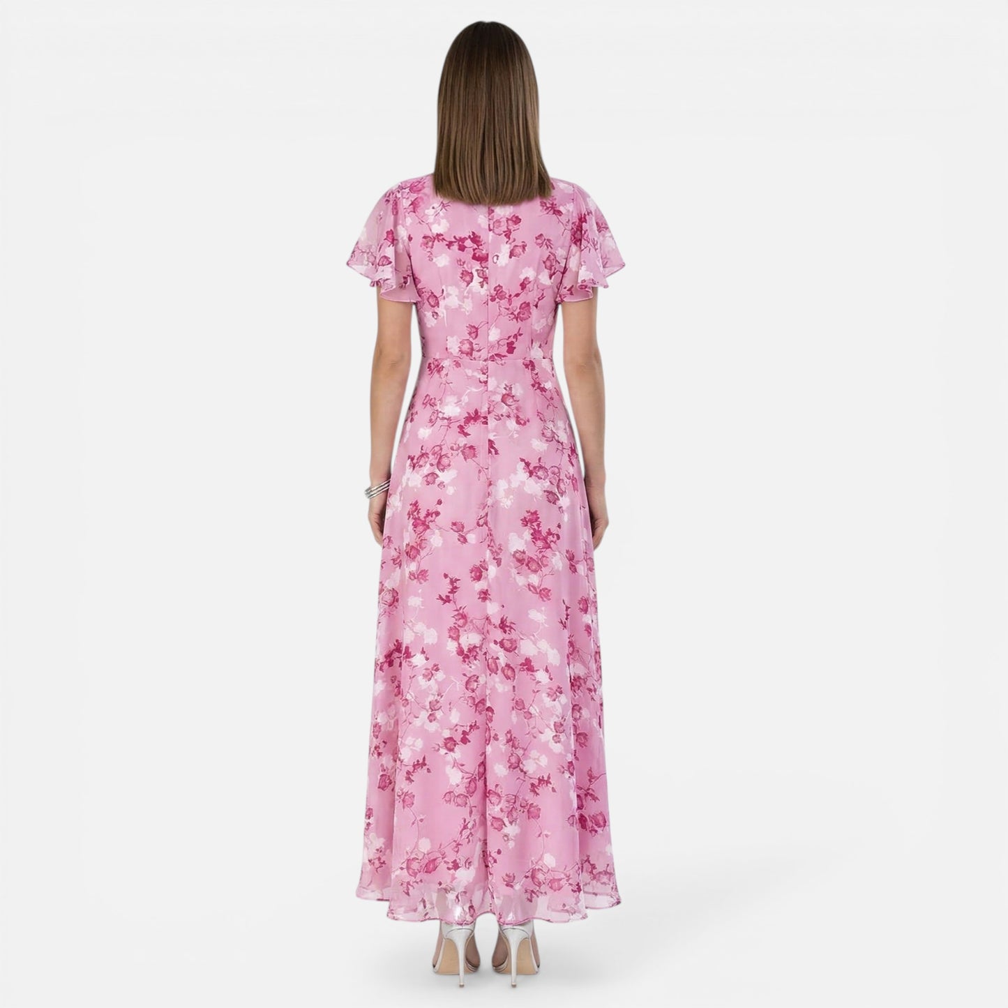 Maison Aurelle | Women’s Floral Tummy-Covering Dress – Glamorous Flattering Silhouette