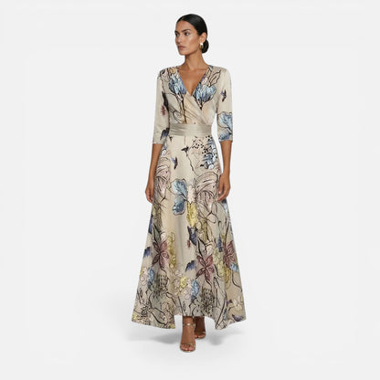 Maison Aurelle | Women’s Elegant Floral Dress – Timeless Feminine Charm