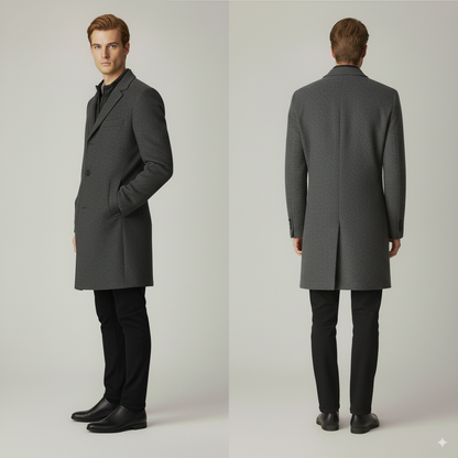 Maison Aurelle  | Men’s Classic Wool Overcoat