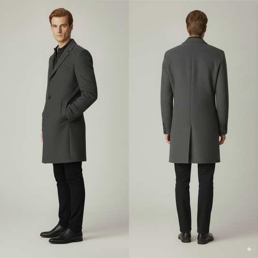 Maison Aurelle  | Men’s Classic Wool Overcoat