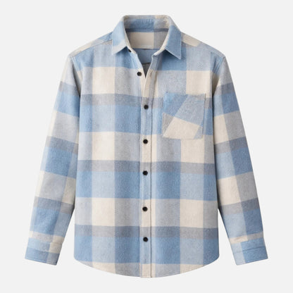 Maison Aurelle | Men’s Casual Flannel Shirt Soft Checked Top