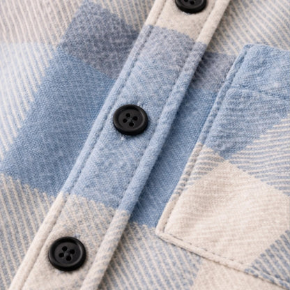 Maison Aurelle | Men’s Casual Flannel Shirt Soft Checked Top