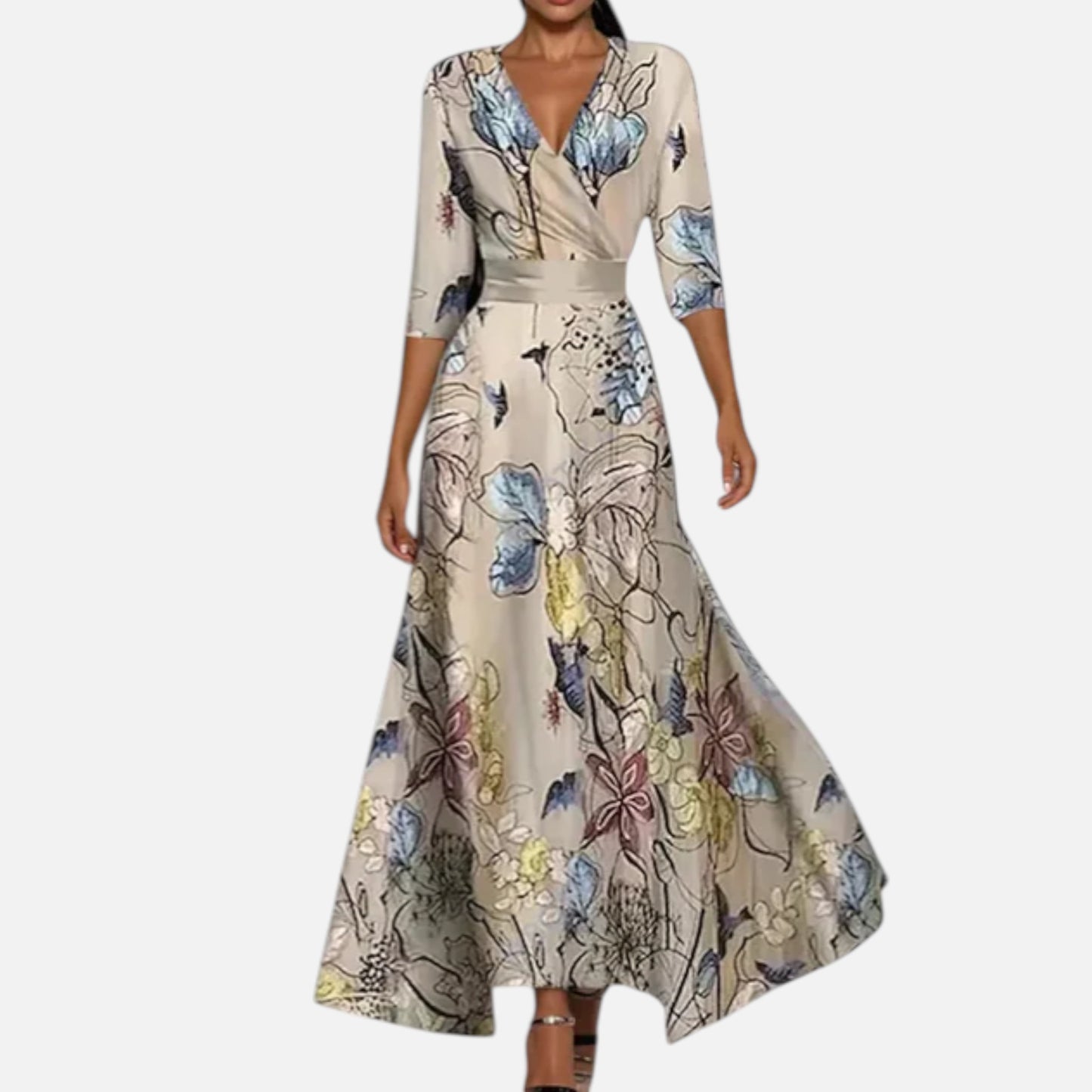 Maison Aurelle | Women’s Elegant Floral Dress – Timeless Feminine Charm