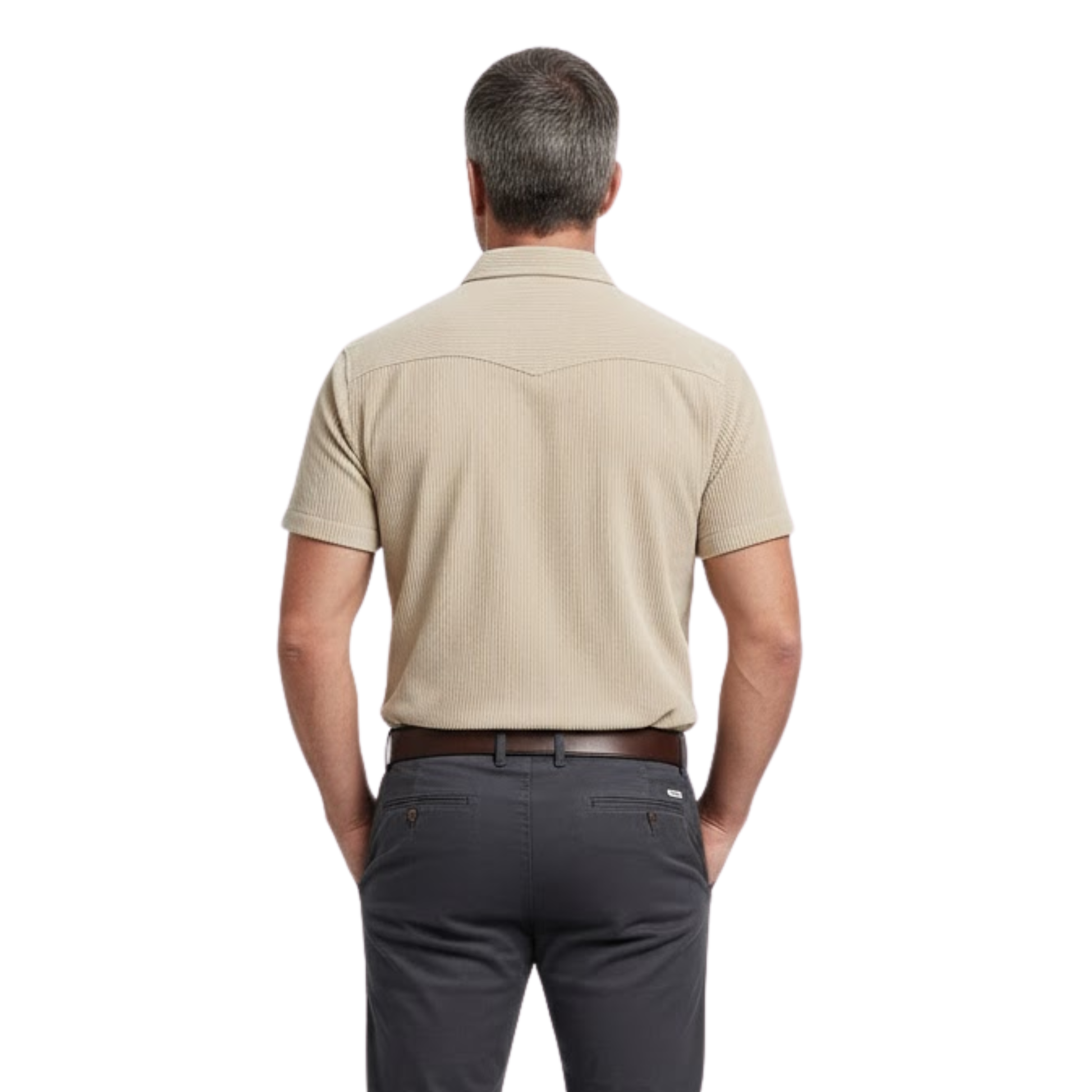Maison Aurelle - Men’s Cargo Shirt Wide Ribbed Durable Comfort Classic Fit 2