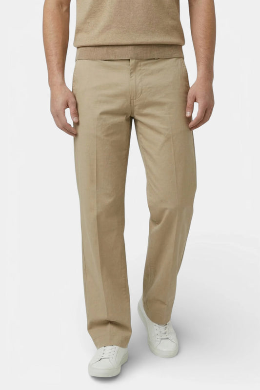 Maison Aurelle - Men’s Chino Pants Stretch Fabric Tailored Comfort Straight Fit 0