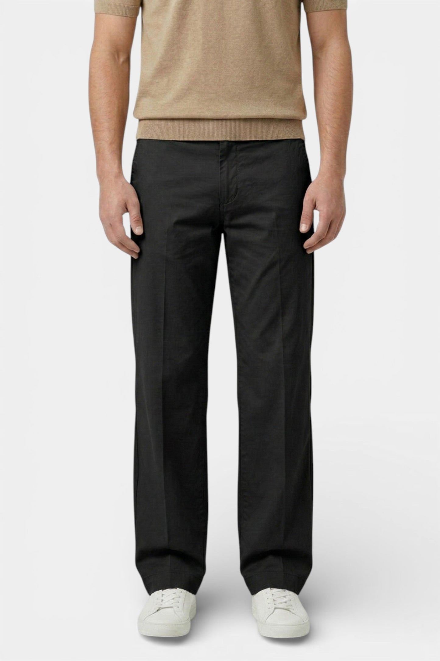 Maison Aurelle - Men’s Chino Pants Stretch Fabric Tailored Comfort Straight Fit 3