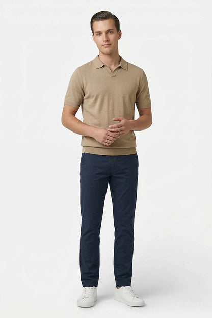 Maison Aurelle - Men’s Chino Pants Stretch Fabric Tailored Comfort Straight Fit 8