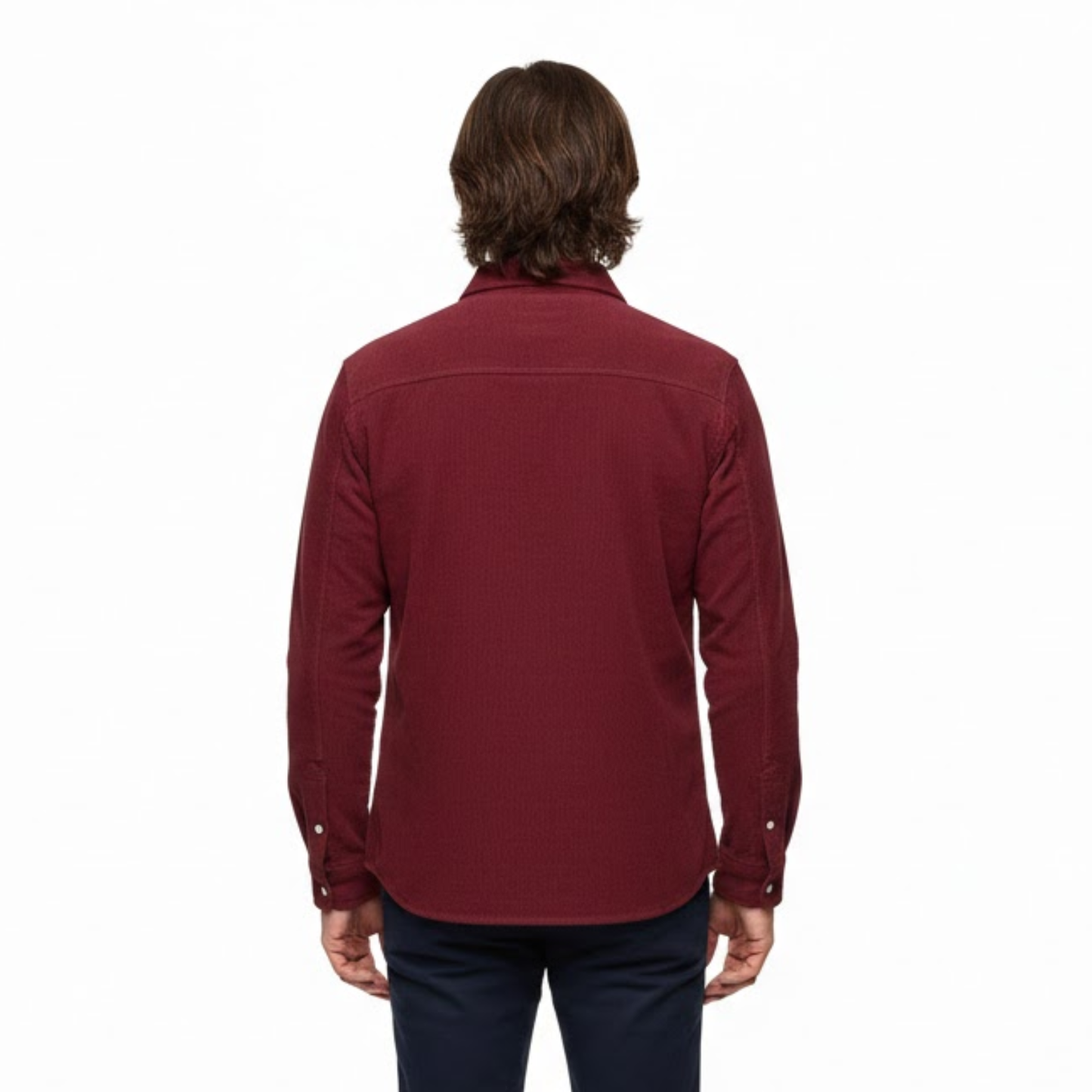 Maison Aurelle - Men’s Corduroy Shirt Jacket Soft Comfortable Classic Fit 2