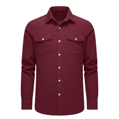 Maison Aurelle - Men’s Corduroy Shirt Jacket Soft Comfortable Classic Fit 3