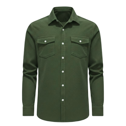 Maison Aurelle - Men’s Corduroy Shirt Jacket Soft Comfortable Classic Fit 4