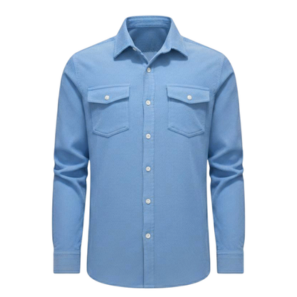 Maison Aurelle - Men’s Corduroy Shirt Jacket Soft Comfortable Classic Fit 5