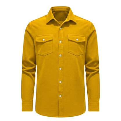 Maison Aurelle - Men’s Corduroy Shirt Jacket Soft Comfortable Classic Fit 8
