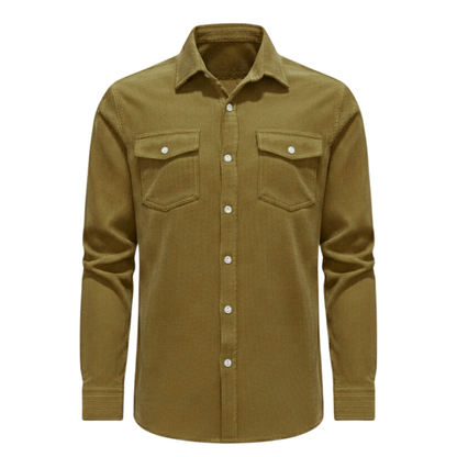 Maison Aurelle - Men’s Corduroy Shirt Jacket Soft Comfortable Classic Fit 9