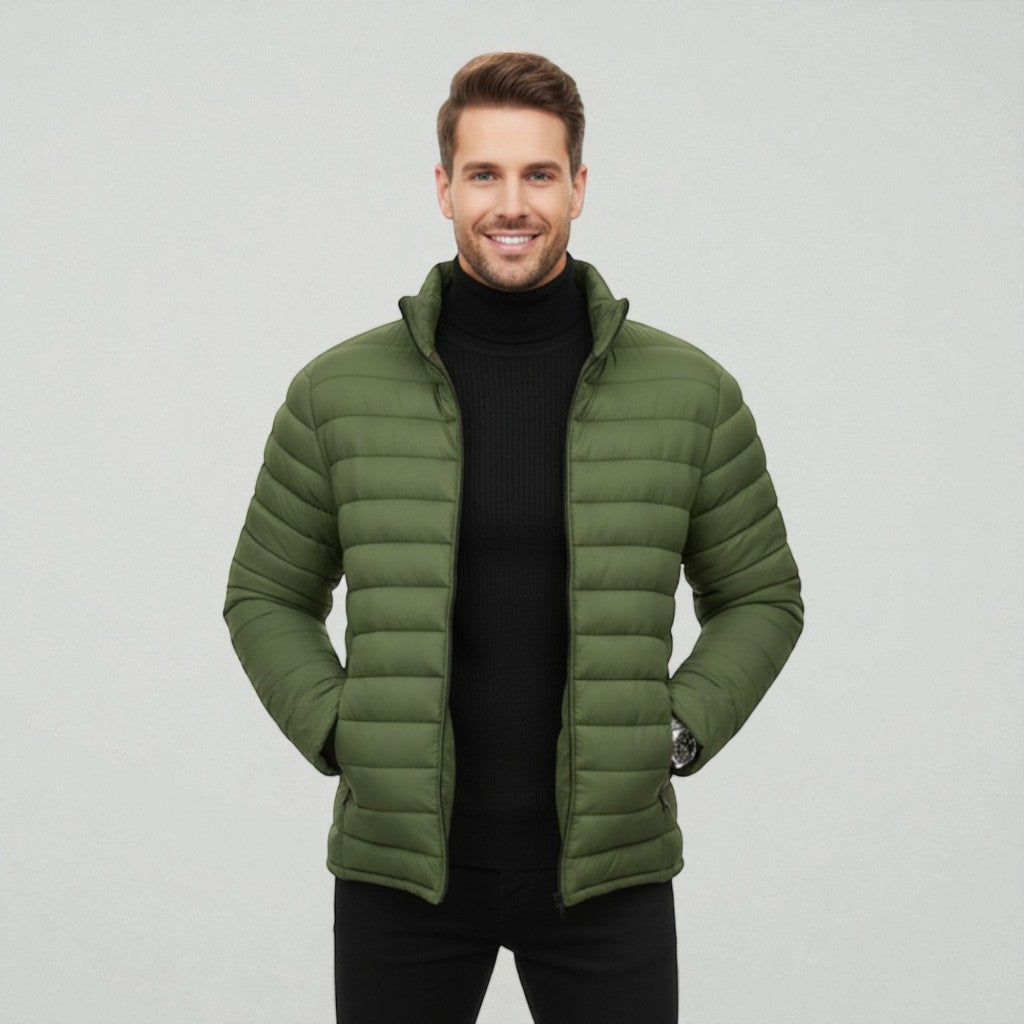 Maison Aurelle - Men’s Down Jacket Lightweight Insulation Modern Fit 1
