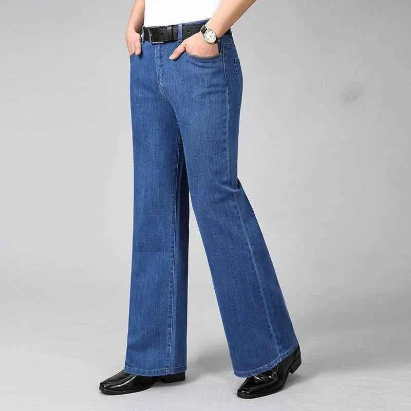 Maison Aurelle - Men's Flare Jeans Soft Denim Comfortable High-Waisted 0