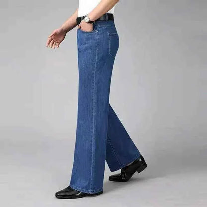 Maison Aurelle - Men's Flare Jeans Soft Denim Comfortable High-Waisted 1