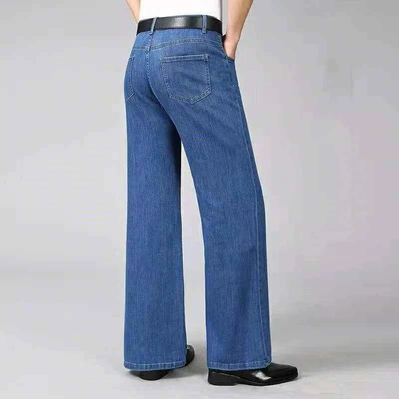 Maison Aurelle - Men's Flare Jeans Soft Denim Comfortable High-Waisted 2