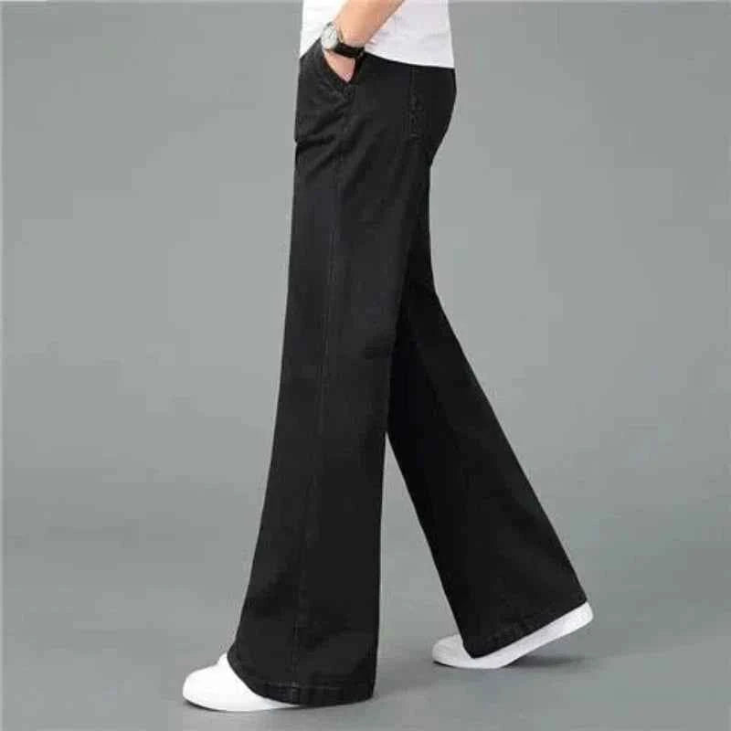 Maison Aurelle - Men's Flare Jeans Soft Denim Comfortable High-Waisted 3