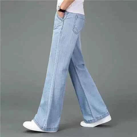 Maison Aurelle - Men's Flare Jeans Soft Denim Comfortable High-Waisted 4