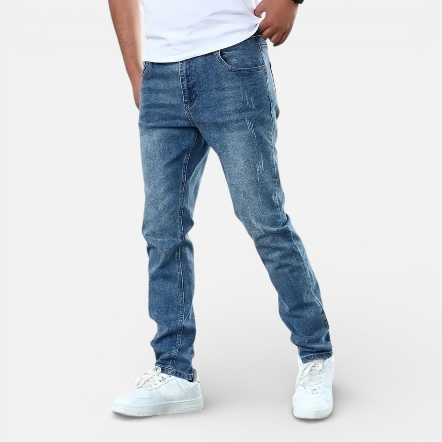 Maison Aurelle - Men’s Jeans Stretch Cotton Comfortable Slim Fit 0