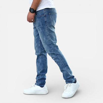 Maison Aurelle - Men’s Jeans Stretch Cotton Comfortable Slim Fit 1