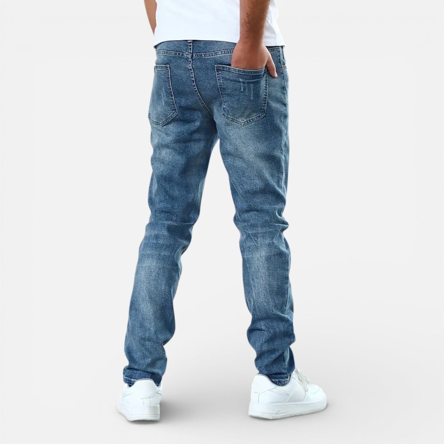 Maison Aurelle - Men’s Jeans Stretch Cotton Comfortable Slim Fit 2