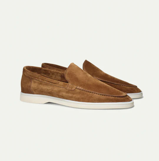Maison Aurelle - Men's Leather Loafers Comfortable Classic Brown Design 8