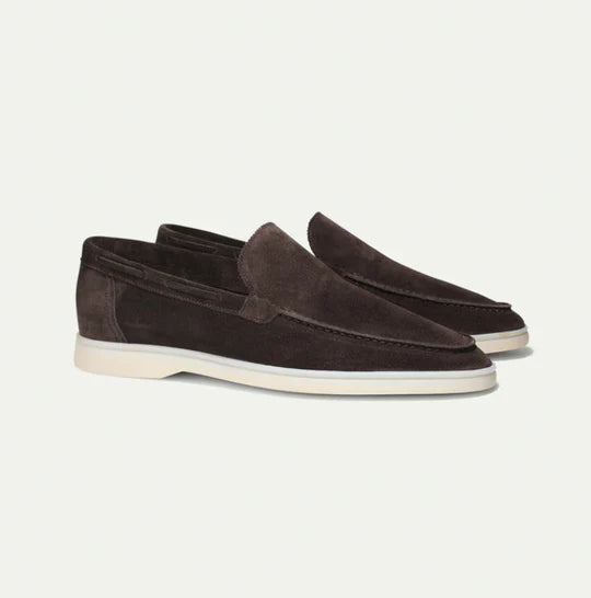 Maison Aurelle - Men's Leather Loafers Comfortable Classic Brown Design 9