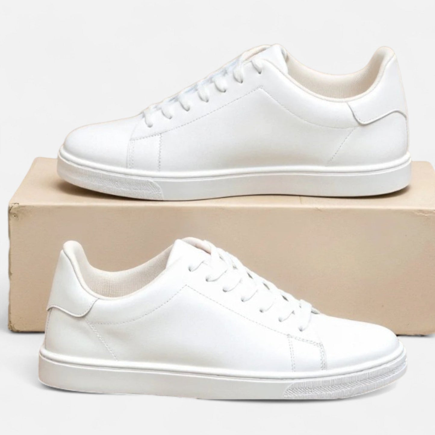 Maison Aurelle - Men's Leather Sneakers Comfortable Low-Top Casual Style 3